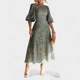 Maja - Čipkasta Obleka z Osvetlitvijo