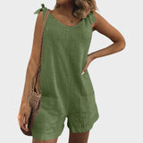 Petra - Kombinezon z vezalkami na ramenih in žepi