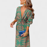 Vesna - Midi Dress with V-Neck