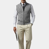 Hannes | Eleganten gilet z neprekinjeno zadrgo