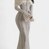 Rosalie - Maxi õlgadega kleit