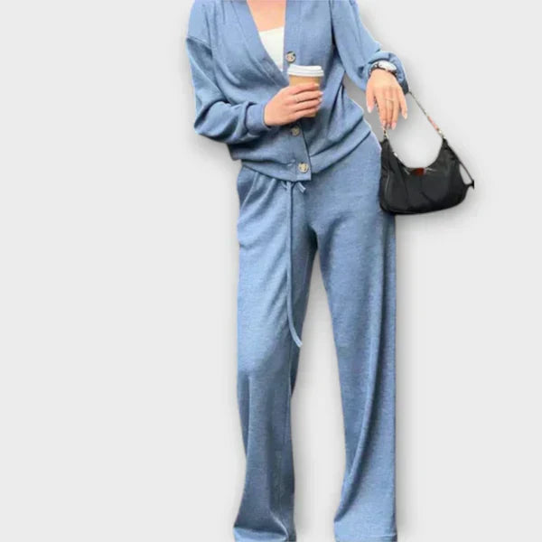 Danutė Komplet za Prosti Čas: Bluza z Dolgimi Rokavi in Hlače