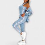 Ženski Športni Komplet: Jakna, Telovnik in Hlače za Prosti Čas