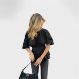 Margareta – Elegantna Bluza z Ovratnikom