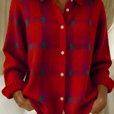 Anna™ | Pleten cardigan s karo vzorcem