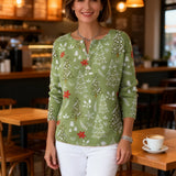 Sofie – Božični pulover z gumbi