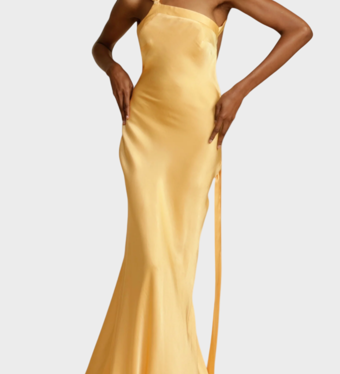 Lucra - Maxi Kleid S Rippuvimi Rihmadega ja Avatud Seljaga