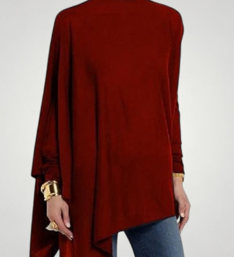 Almut | Asimetrična dolga majica z eleganco