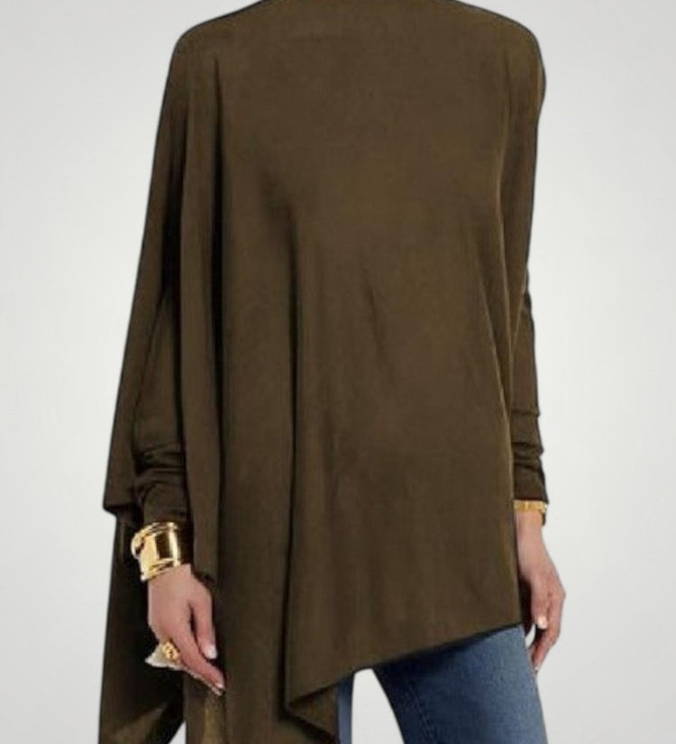 Almut | Asimetrična dolga majica z eleganco