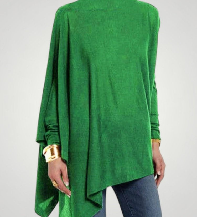 Almut | Asimetrična dolga majica z eleganco