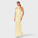 Martina - Obleka z elegantno satensko mašno