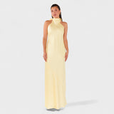 Martina - Obleka z elegantno satensko mašno