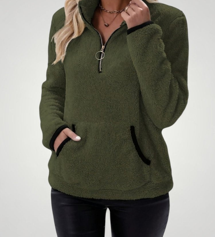 gesine | Udobna pulover z praktičnimi žepi