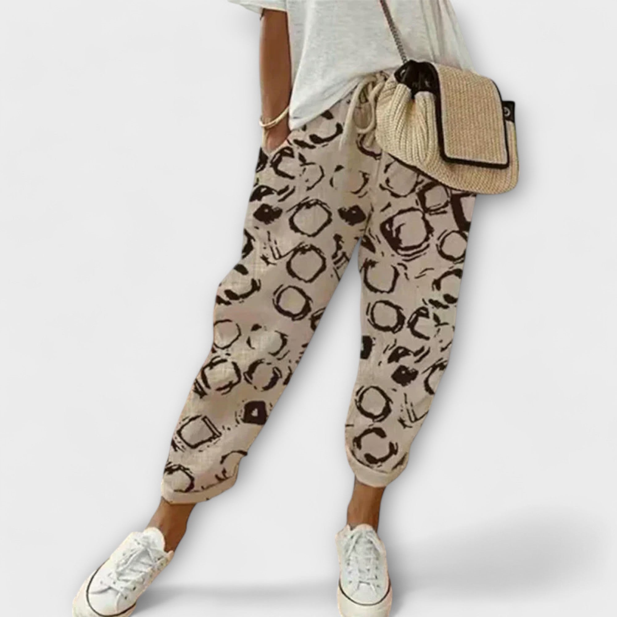 Marijeta - Udobne bombažne in lanene hlače