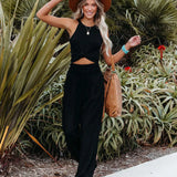 Antonina | Dolge hlače iz bombaža in platna