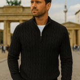 Adam | Eleganten pulover s polnim zadrgo