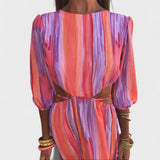 Sara - Eleganten obleka z izrezi