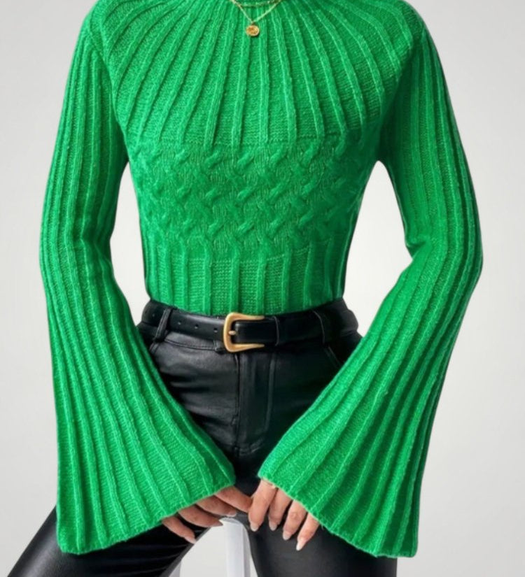 Viktoria-luise | Eleganten pulover z razširjenimi rokavi