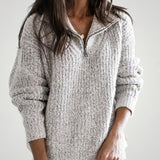 Adelina | Eleganten pulover z zadrgo za udobje