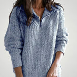 Adelina | Eleganten pulover z zadrgo za udobje