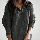 Adelina | Eleganten pulover z zadrgo za udobje