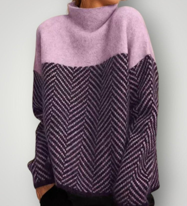 Inga | Eleganten pulover z visokim ovratnikom za stilne ženske