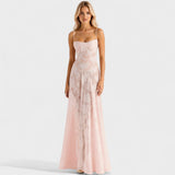 Verona - Cvetlična čipkasta obleka