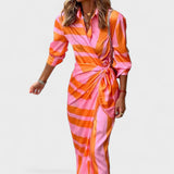 Matea - Dolga Barvita Obleka