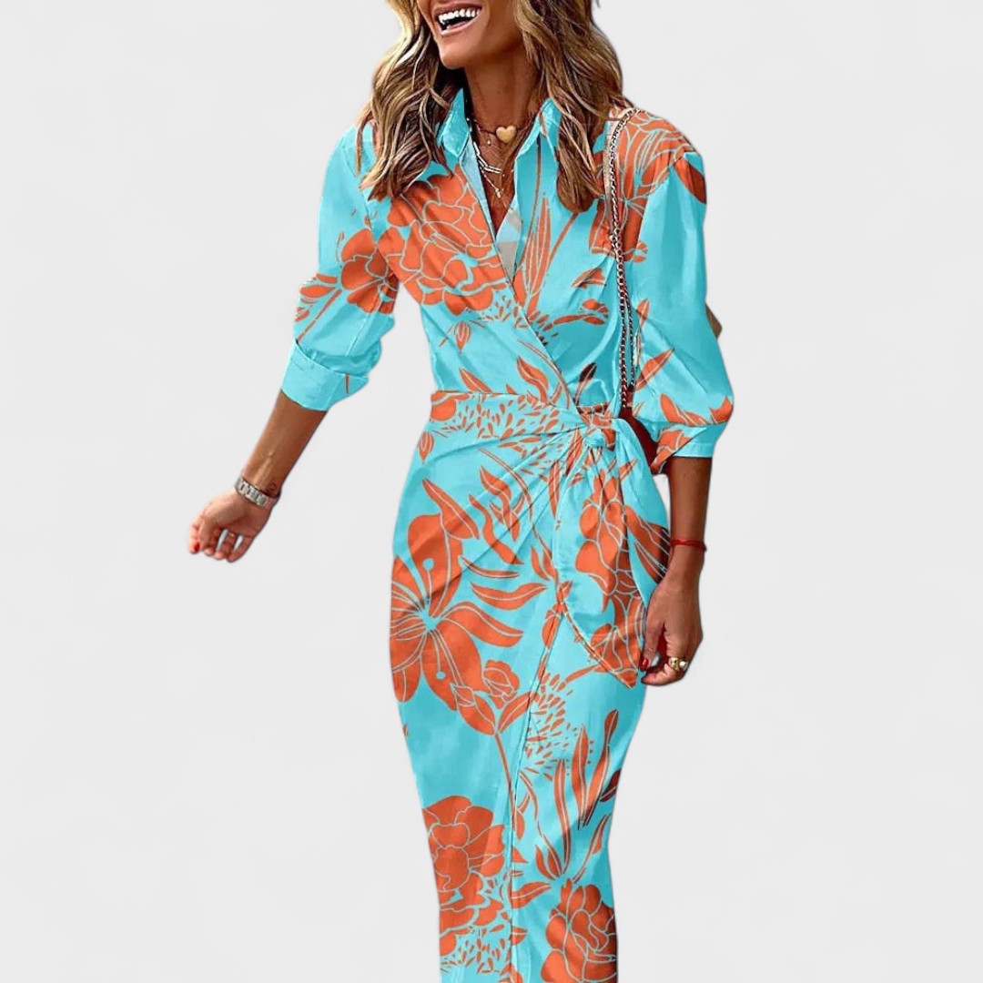 Matea - Dolga Barvita Obleka