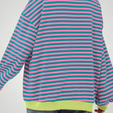 Ilsa | Črtast Oversized Pulover za Udobje