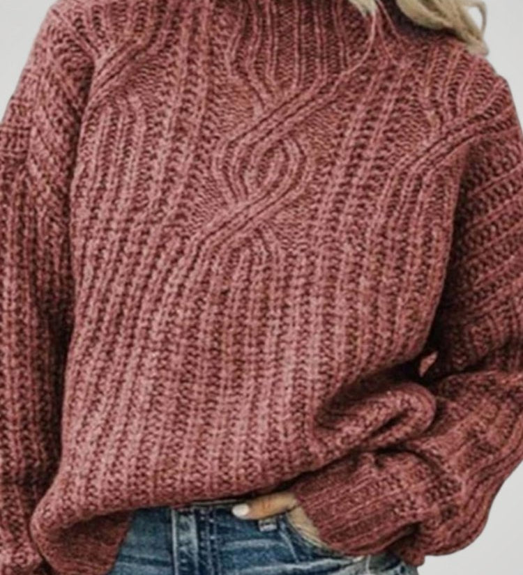 Ursel | Pulover z visokim ovratnikom za eleganco