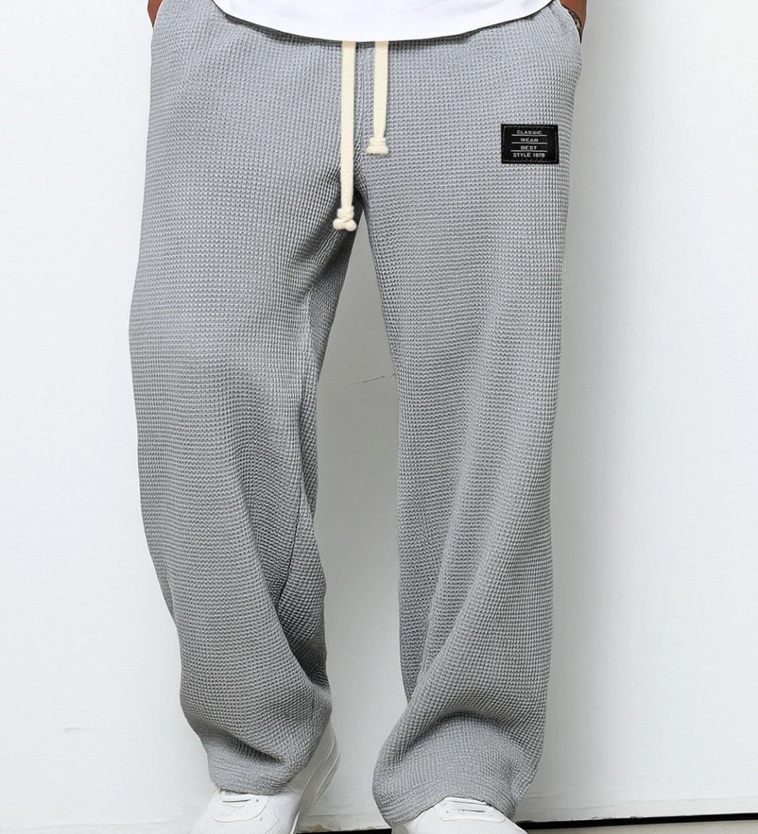 Samuel | Hlače s širokimi nogami in prilagodljivim pasom