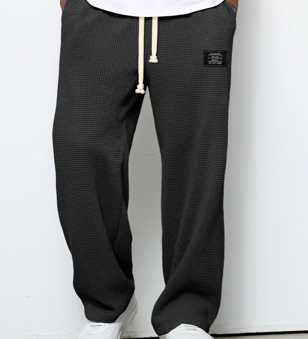 Samuel | Hlače s širokimi nogami in prilagodljivim pasom