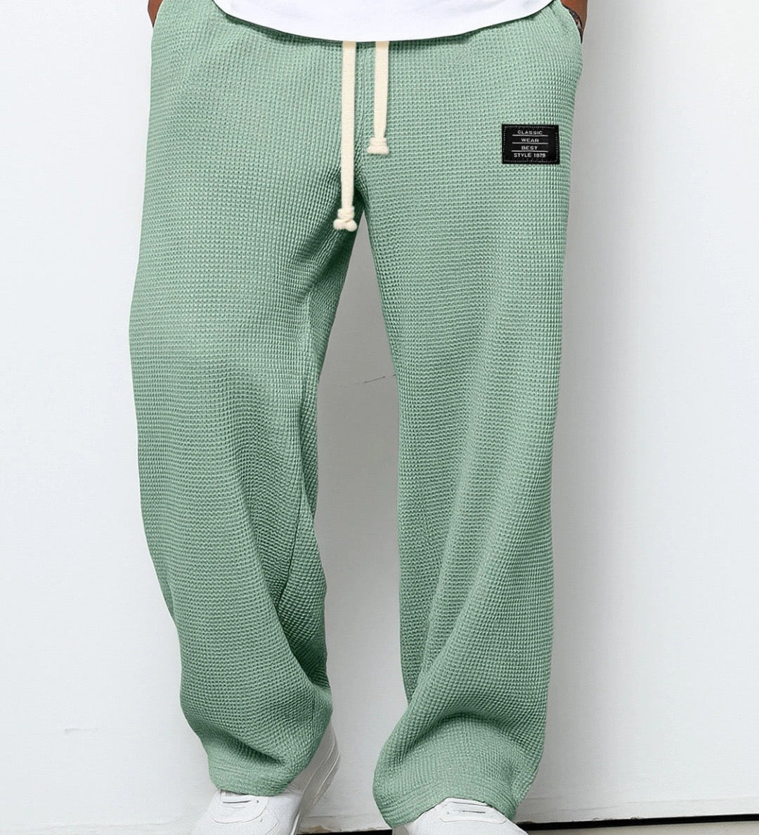 Samuel | Hlače s širokimi nogami in prilagodljivim pasom