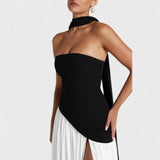 Hana - Elegantna dolga obleka s sofisticiranim krojem