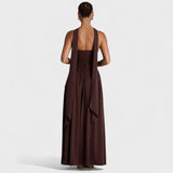 Hana - Elegantna dolga obleka s sofisticiranim krojem