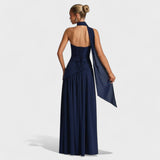 Hana - Elegantna dolga obleka s sofisticiranim krojem