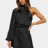 Mara - Mini kleit ühe õla drapeeringuga