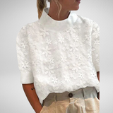 Vita – Izvezena Bluza s Ovratnikom