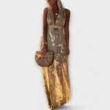 Tatiana - Eleganten V-izrez Obleka