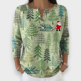 Simona - Božični Pulover z Gumbi