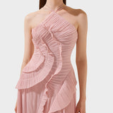 Ema - Dolga obleka z volančki