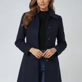 Helena | Ženski zimski plašč s enim gumbom