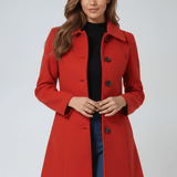 Helena | Ženski zimski plašč s enim gumbom