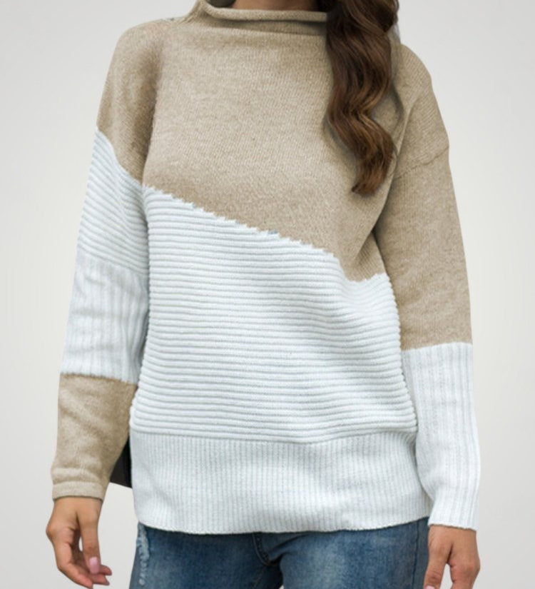 Tilda | Pulover v dveh barvah z eleganco in udobjem