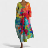 Jelena - Tiskana obleka z vzorcem