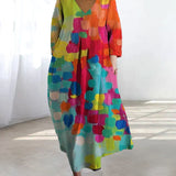 Jelena - Tiskana obleka z vzorcem