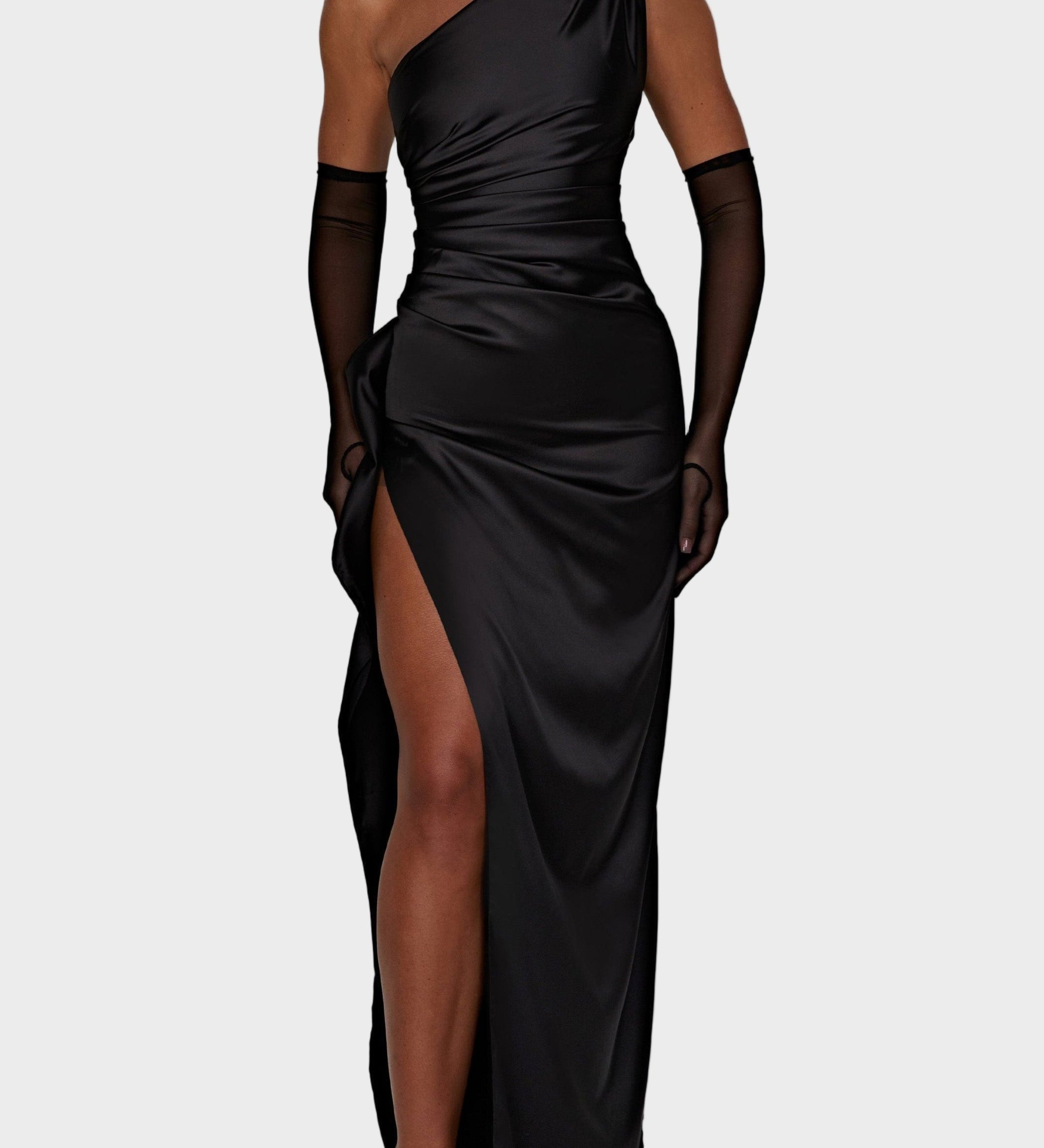 Emberly - Maxi kleit ühe õlaga ja kõrge lõhiku