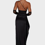 Emberly - Maxi kleit ühe õlaga ja kõrge lõhiku