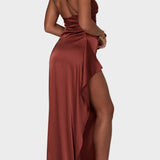 Emberly - Maxi kleit ühe õlaga ja kõrge lõhiku